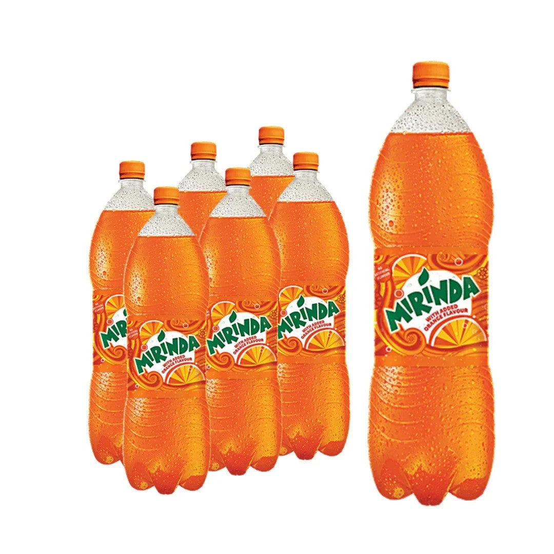 Mirinda Orange Fizzy Soft Drink, 6 x 1.5L Bottles