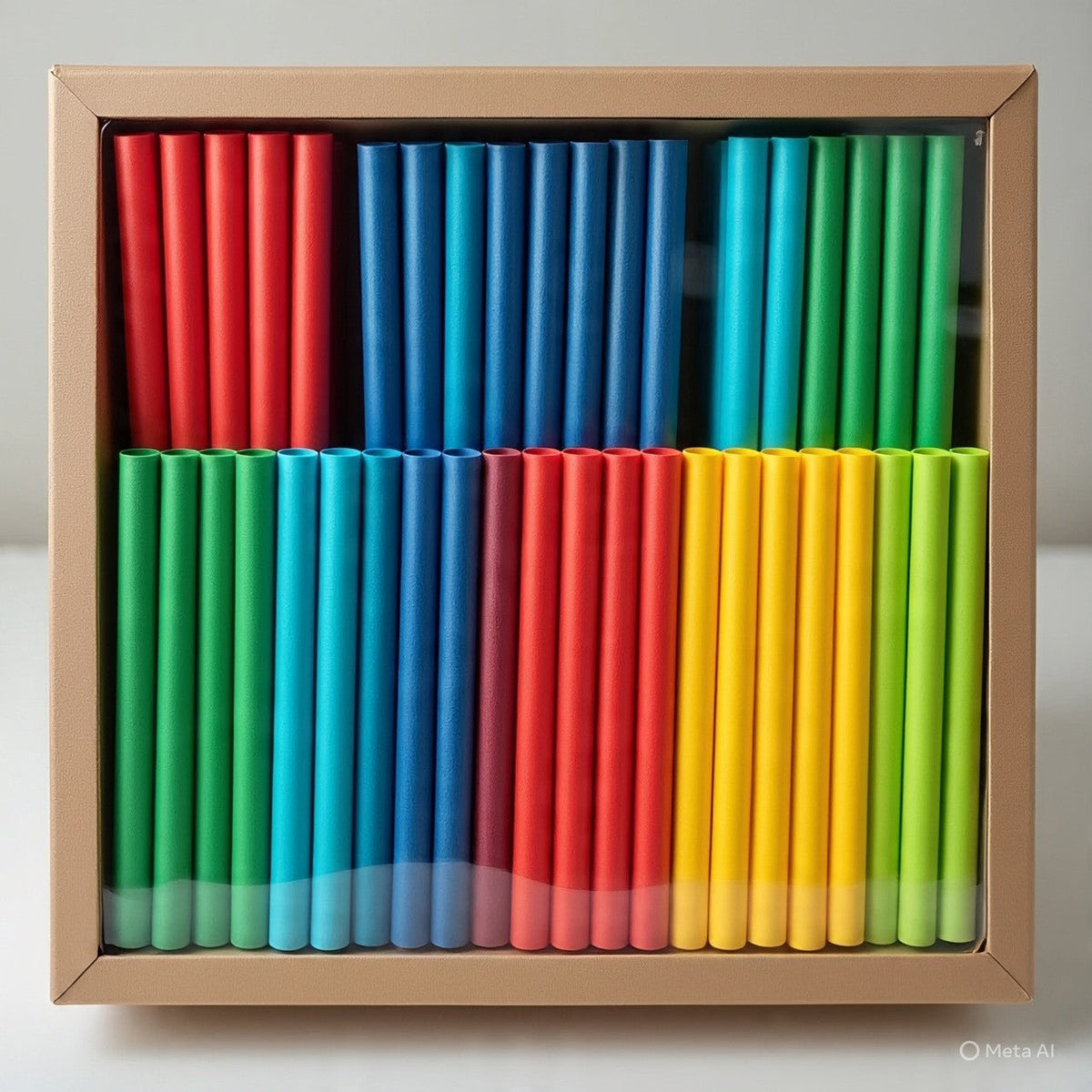 3x Assorted Colour Straight Paper Straw 100Pcs 6mmx210mmEco Friendly