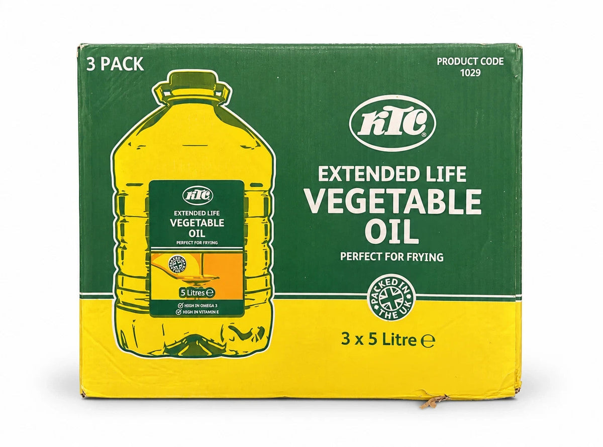 KTC Extended Life Vegetable Oil 3 x 5L Bottles Full Case 15L