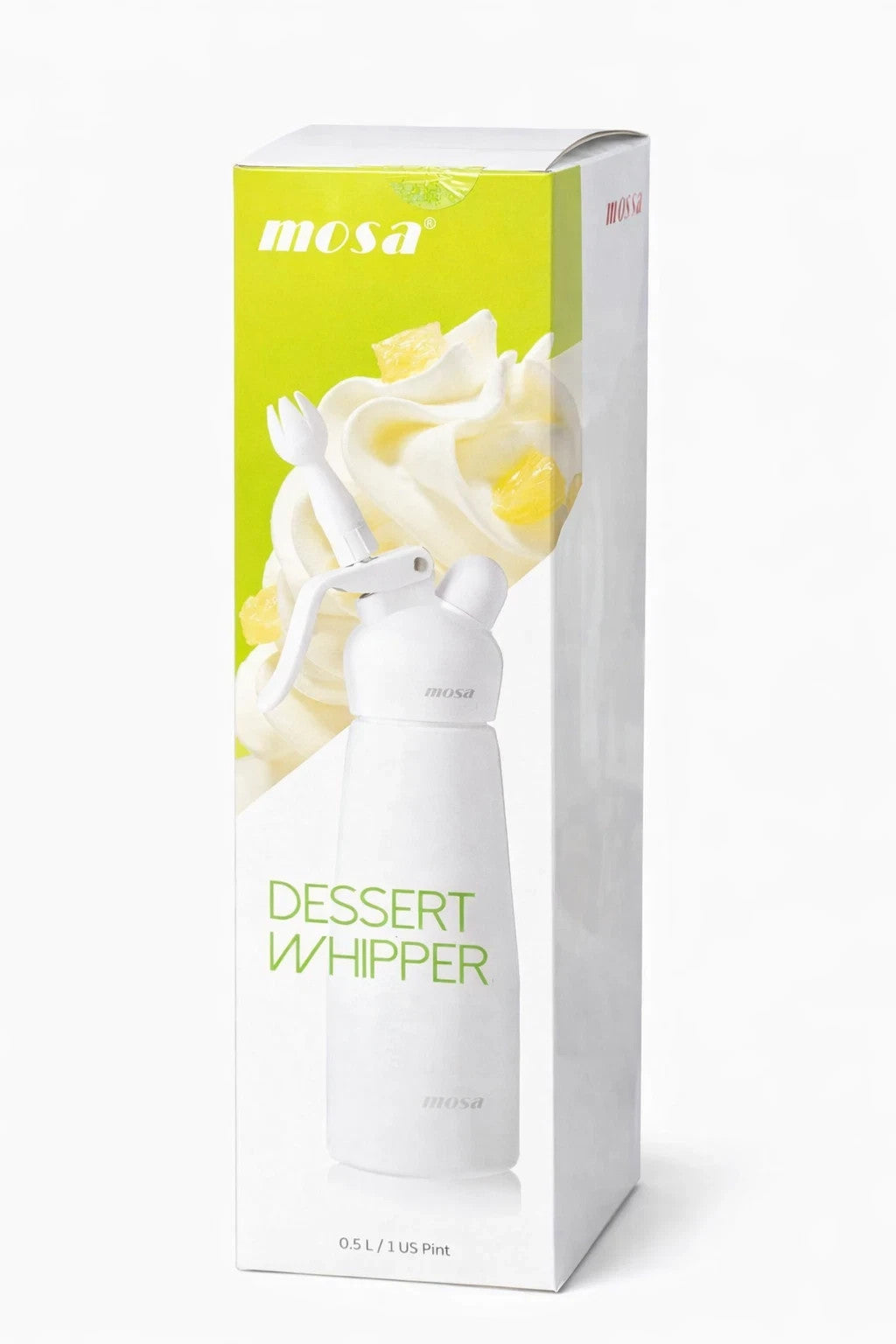 Mosa Dessert Whipper ,Whipped Cream Dispenser, Aluminum Cream Whipper 500mL