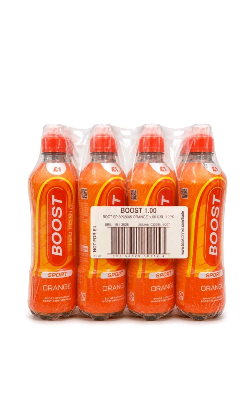 Boost Sport Orange £1 PMP 12 x 500ml Bottles – Full Case