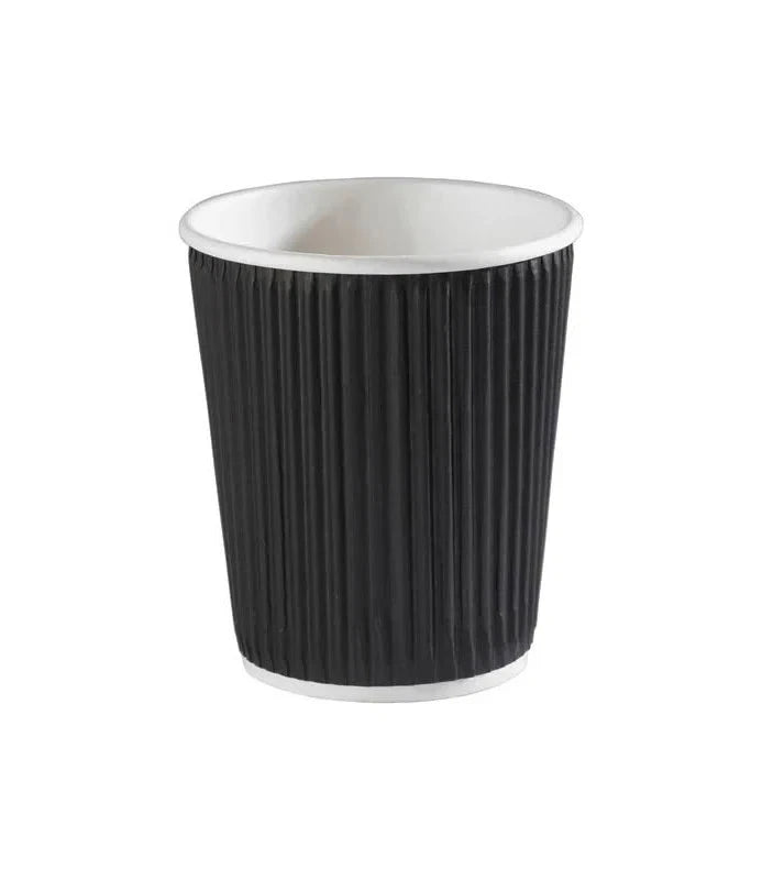 500 Ripple Wall 12oz Paper Coffee Cups - Cups Only