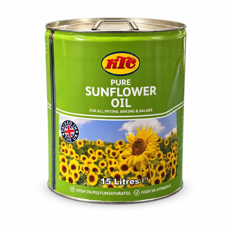 KTC Pure Sunflower Oil 15L Catering Tin