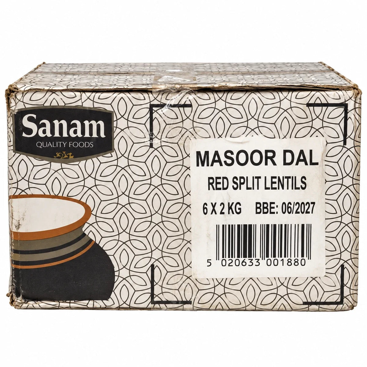 Sanam Masoor Dal Red Split Lentils 6 x 2kg Full Case 12kg